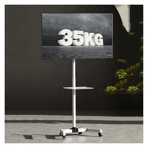 Soporte móvil para TV con altura ajustable y ruedas miniatura 6