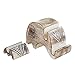 Eximious India Wooden Desk Organizer - Elephant Pen Cup/Eyeglass Stand/Name Card Holder/Mobile Holder, White, 7 x 3 x 4.75 inches
