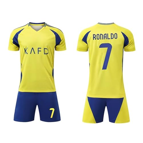 Image of Sports Soccer Home Away Kids Boys Barce Lamine Yamal Football Jersey Boys Set T-Shirt and Shorts