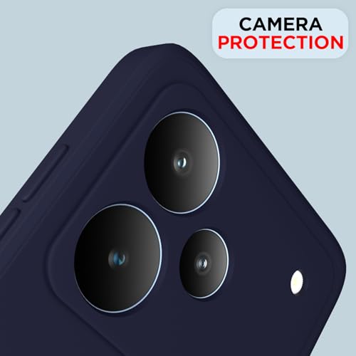 Image of Outlouders Back Cover for Realme P4 5G | Camera Protection | Durable Soft Matte Silicone Bumper Case (Blue)