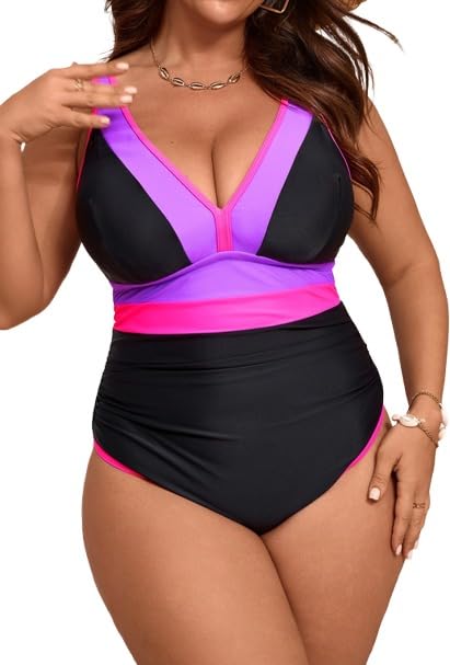 Solid One Piece Swimsuit-picture-43