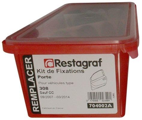 Kit fixations porte 308 T7 résout bruits garniture Restagraf 704002A