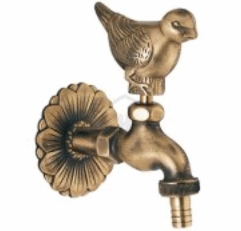 GRIFO JARDIN 1/2' DECORATIVO 'PALOMA' CON RACOR MANGUERA