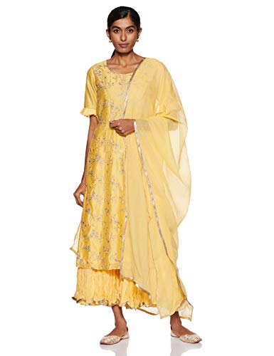 Image of BIBA Women Cotton Salwar Suit Set