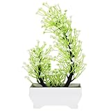 Plantes artificielles décoratives : ces plantes en pot artificielles sont fabriquées en plastique avec une finition soignée, elles sont résistantes et constituent de jolis ornements de type bonsaï