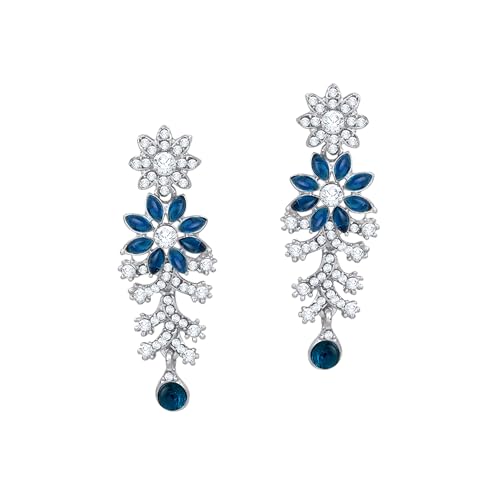 Image of Atasi International Diamond Necklace Jewellery Set for Women with Earrings and Maang Tikka for Wedding, Party, Engagements & Festivals