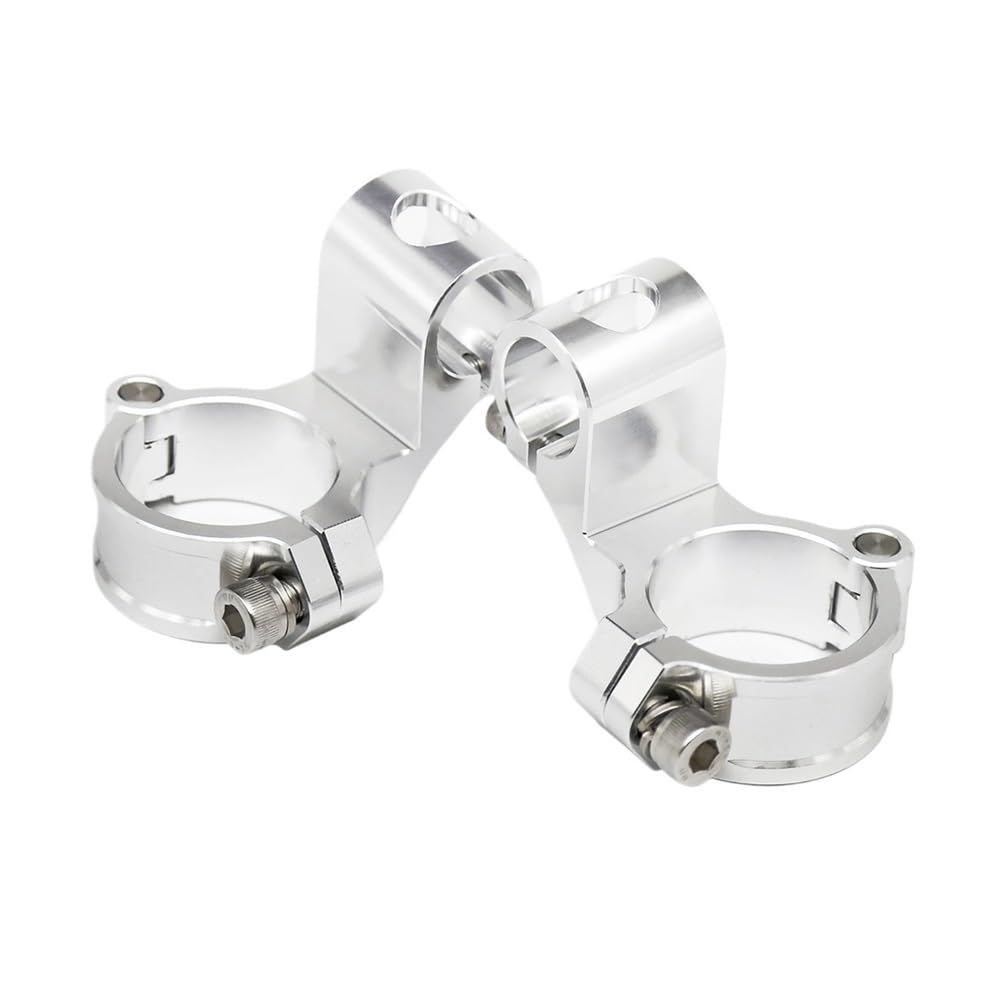 Estensore Manubrio Moto Riser Per Motocicletta Con Clip 37 41 43 45 48 50 51 Mm, Regolabili, Con Morsetto Per Manubrio Da 7/8", Rialzo Da 1,5".