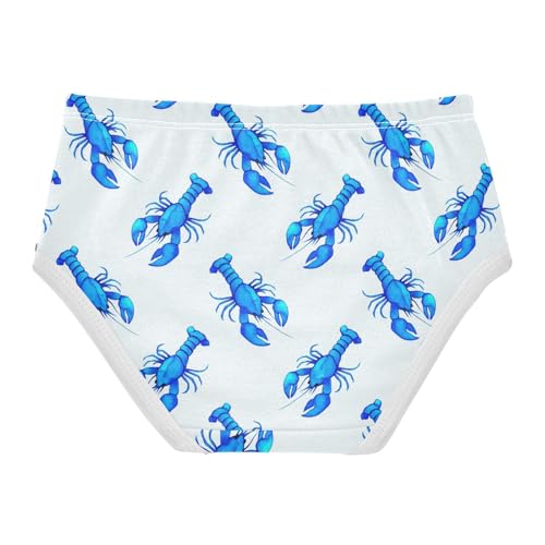 Ocean Lobster Blue Toddler Girls's Underwear 2T 23028632