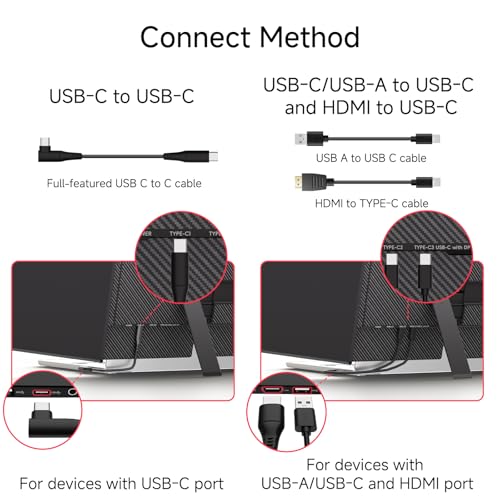 Image of Ultra-Thin Laptop Screen Extender 14 inch - Dual Portable Monitor Lightweight 1080P IPS Second Extra Screen for Remote Work /Business /Travel /Home Office, Compatible with Windows /Mac /Chrome