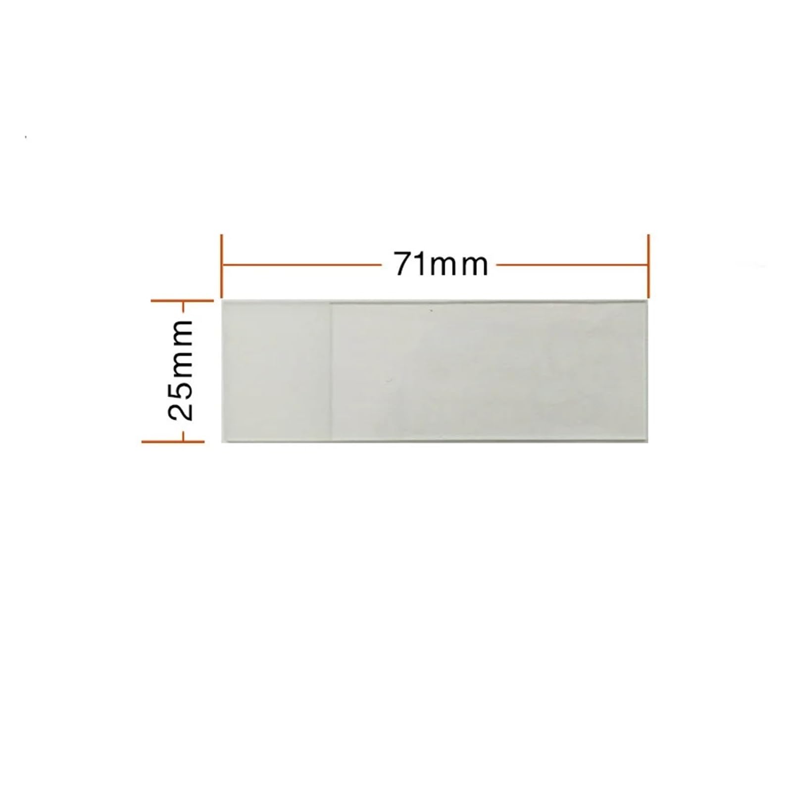 Lames de verre de Microscope vierges, 50 pièces, 25x76mm, diapositives givrées sur un seul côté