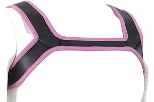 Neon Pink Harness - Men's Custom Neoprene Adjustable Chest and Shoulder Support Strap