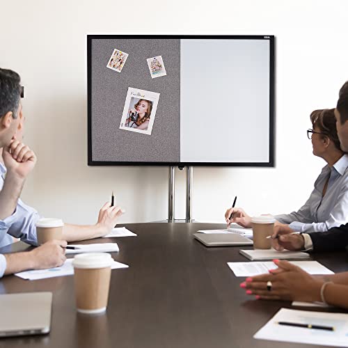 Combination Boards, Dry Erase Board，Magnetic Dry Erase Paint, White Board Wall Mounted Black Board For Classroom& Office 36X24'' #TOP5