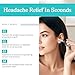 Ear Pressure Relief Device, Headache and Migraine Relief Product That Naturally Reduces Tension & Pressure, Airplane Ear Pressure Relief Through Inner Ear Pressure Stimulation, with 3 Sizes Earplugs