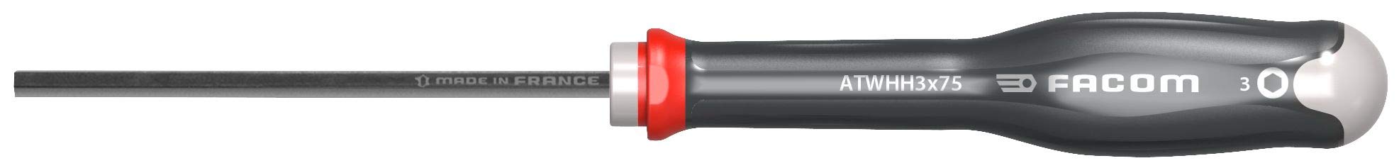 Facom ATWHH3X75 Hexagon Key Screwdriver - 3mm Allen