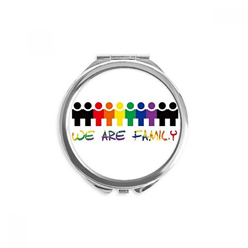 Miroir de poche LGBT pratique pour corriger son maquillage discrètement à tout moment