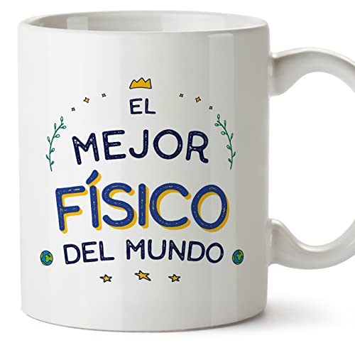 MUGFFINS Tazas para FÍSICO hombre - En Español - Mejor del Mundo - 11 oz / 330 ml - Regalo original y divertido