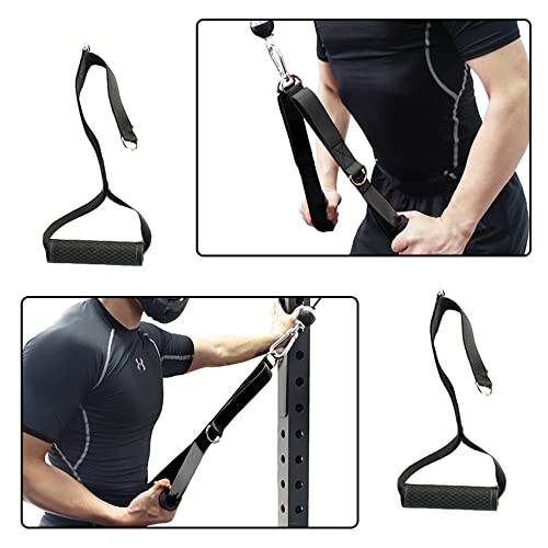 Attachement de tirage triceps sangle double D pour machine de gym câble - 7
