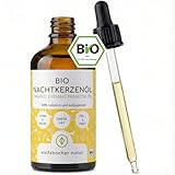 Bio Nachtkerzenöl für Hunde und Katzen, 100ml kaltgepresstes Fellöl 100% Bio aus Deutschland - reich an Omega 3 & 6, Barf Öl, DE-ÖKO-060