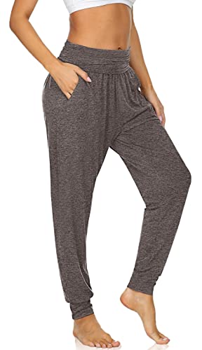 Image of UEU Women's Cozy Yoga Joggers Pants Loose Workout Sweatpants Comfy Lounge Pants with Pockets