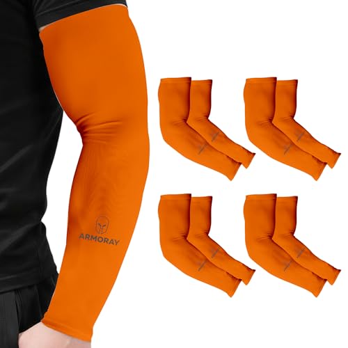 Image of ARMORAY Arm Sleeves for Men and Women - UV Sun Protection Cooling Compression - Tattoo Cover Up Sleeve for Daily Wear & Work