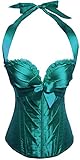 Alivila.Y Fashion Women's Vintage Halter Green Corset 2046-Turquoise-L