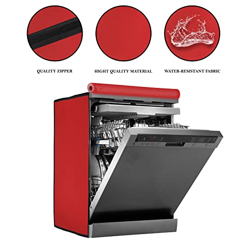 Image of Amazon Brand - Umi. Dishwasher Cover Suitable for IFB of 12, 13, 14, and 15 Place Setting (63X63X81CMS, Red)