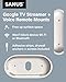 Sanus Mounting Kit for Google TV Streamer (4K) & Google TV Voice Remote Mounts – Conceal Google TV Streamer Behind TV for Cable-Free Look – Mount Google TV Voice Remote on Wall for Easy Access