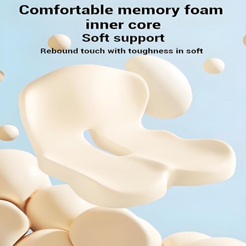 Gonexway Memory Foam Truck Seat Cushion for Truck Driver Ergonomic Driver Seat Cushion with Lumbar Support & Sciatica Relief, Ideal Car Seat Cushions for Driving & Semi Truck & Office Chair - Image 7