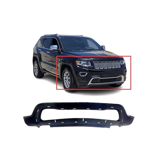 Image of FitParts For Jeep Grand Cherokee 2014-2016 Front Lower Bumper Cover | Primed, Without Parking Sensor Holes, Ready to Paint, OEM 68143076AD, CH1015114