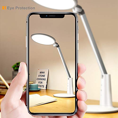 Gerintech Led Desk Lamp With Adjustable Brightness, Dimmable Bright Table Lamp For Bedroom, Office, Reading, Study (White) #TOP6