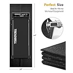 Foldable Rubber Treadmill Mat - Exercise Bike Mat with Waterproof Non-Slip Shock Absorption, Exercise Equipment Mat to Protect Floor for Home Gym Workout - Image 2