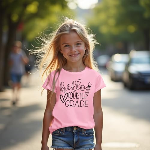 Girls Boys Back to School Shirt First 2nd Third Fourth Grade Tshirt First Day of School Outfit Kids Summer Tee Tops2