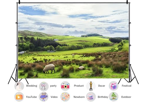 Fondo Fotográfico Tela 15x8ft Campo Irlandés Rural Naturaleza miniatura 2