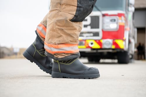 HAIX Fire Hunter Xtreme Waterproof Composite-Toed Firefighting Boots with Anti-Slip Sole and Cushioned Insole4