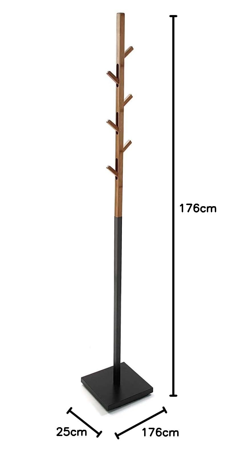 Appendiabiti Da Terra Minimalista Con 9 Ganci - Bianco, Per Ingresso E Corridoio, 173 Cm - Foto 10