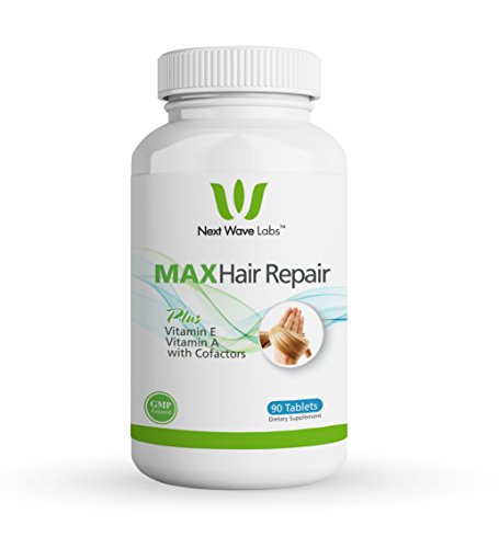 Next Wave Labs Max Hair Repair, Biotin + Vitamin A, Vitamin E, Niacin, and Selenium for Hair Nourishment, Hair Strength 90 Servings