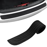 ESWW Car Rear Bumper Protector, 41 x 3.4 Inch Universal Anti-Scratch Rubber Rear...