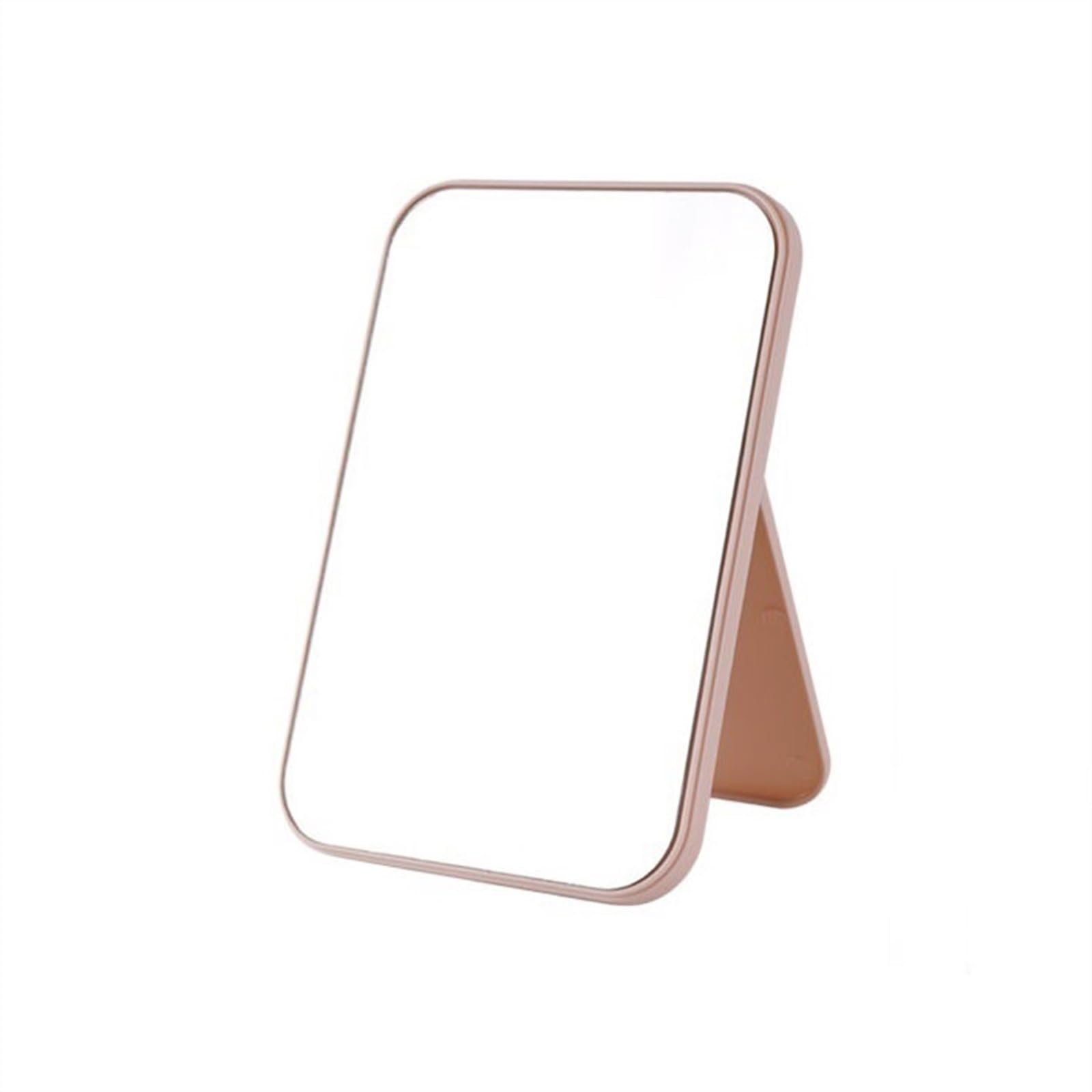 KFGISD, Dormitory Students Carry Portable Folding Mirror Home Makeup Mirror Tabletop Cosmetic Mirror,Tabletop Mirror(Pink)