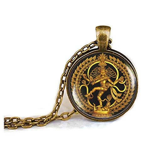 Dancing Shiva Necklace, Nataraja Necklace, Statue of Dancing Shiva Pendant, Cosmic Dancer, Shiva Nataraja, Buddhist Spiritual Jewelry