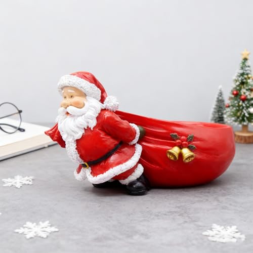 Figurine Père Noël résine aux finitions soignées pour décoration intérieure - 8