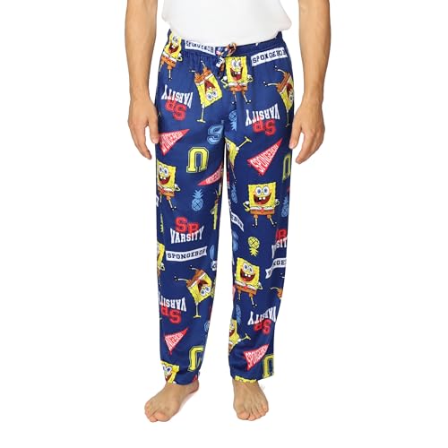 Nickelodeon mens Pajama Pants, Lounge Bottoms With Drawstring, Ultra-soft & Comfortable