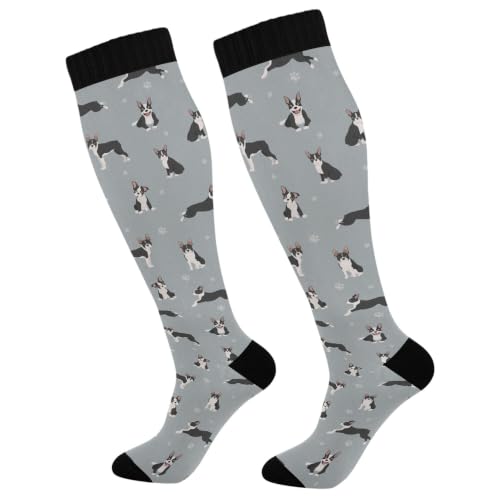 Image of Fisyme Socks for Women Men Warm Comfort Athletic Crew Running Hiking Cycling Compression Socks