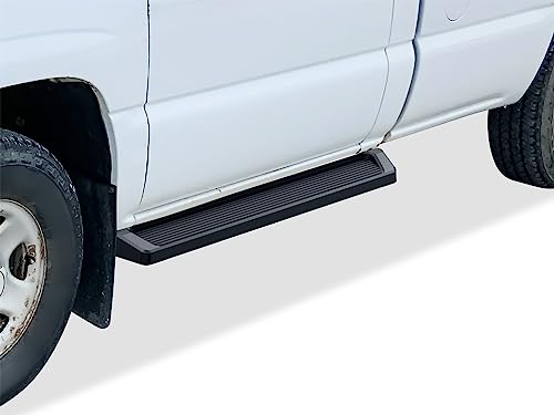 Estribos APS Running Boards 6in Negro para Silverado Sierra miniatura 4
