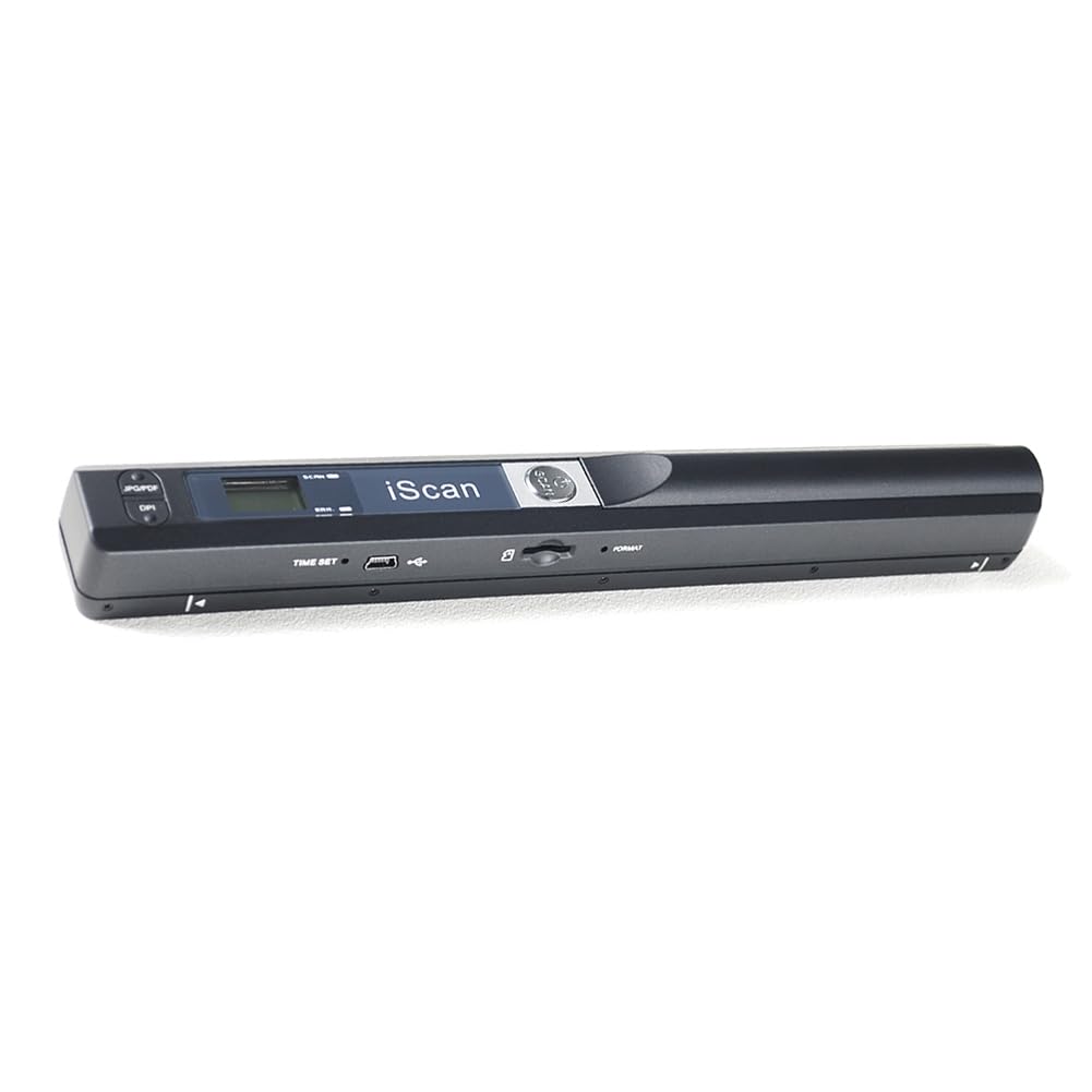 Osmond Escáner Portátil de 900 dpi para Documentos A4. Pantalla LCD Compatible con Formatos JPG/PDF. Ideal para Libros e Imágenes.