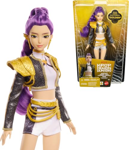 Mattel Kpop Demon Hunters HUNTR/X Rumi Golden Singing Doll