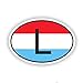 Produktbild 13Cm * 8.8Cm Zubehör Luxemburg L Flagge Fahrrad Auto Aufkleber Pvc Windows Aufkleber