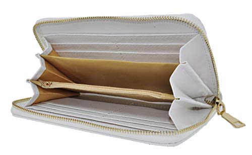 Preisvergleich Produktbild GreSel, Damen-Geldbörse Weiß Bianco