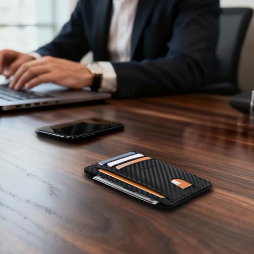 Espera Slim Minimalist Front Pocket Wallet for Men, RFID Blocking Credit Card Holder, Thin - image 9