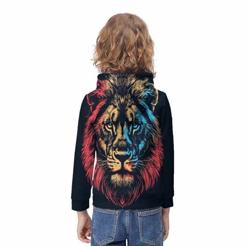 Sweat lion 3D ado idéal pour les sorties en famille cet hiver - 4