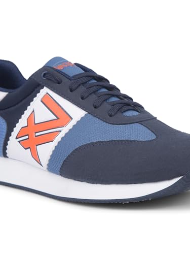 Image of Liberty LEAP7X BACKAM-1E Casual Shoes for Men with PU Upper | EVA Sole Coloured Lacing Sneakers | Soft & Comfortable Footbed | Memory Foam Insole | Quick-Wear Elastic Laces | Stylish & Modern